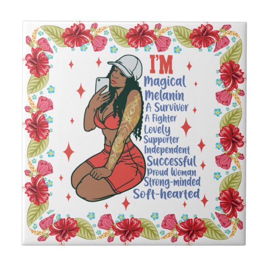 Sista Bla: Inspiration für positive Worte Fliese (Vorderseite)