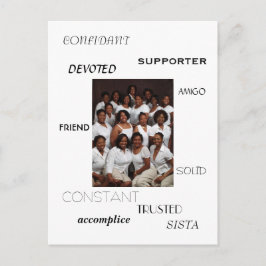 SISTA, FRIEND, AMIGO, CONFIDANT, SUPPORTER, ACC... POSTKARTE