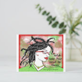 Sistah behielt immer den Kopf hoch Postkarte (Stehend Vorderseite)