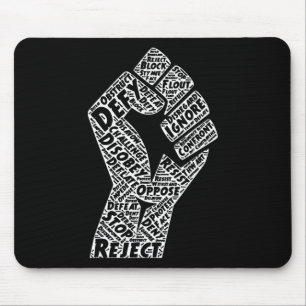 #sistance Fist Anti Trump imprägnieren Mousepad