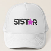 SISTAR sister birthday twin sibling bro sis sib Truckerkappe (Vorderseite)