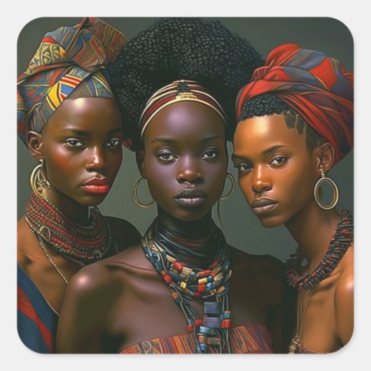 'Sistas' Generative Art Stickers (Vorderseite)