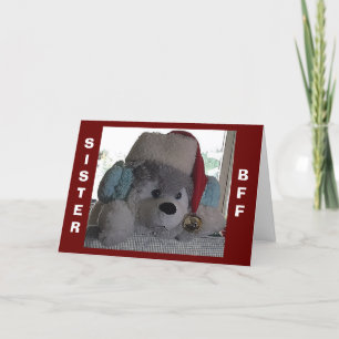 SISTE-DIESES PUP SAGT SPEZIELLE CHRISTMAS-WISHER FEIERTAGSKARTE