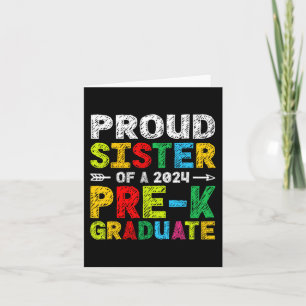 Sister 2024 Matching Graduate Family Pre-k Graduat Karte