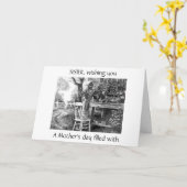 **SISTER** a MOTHER'S DAY FILLED WITH JOY Karte (Gelbe Blume)