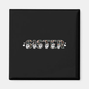 Sister American Sign Language Deaf Awareness Suppl Magnet