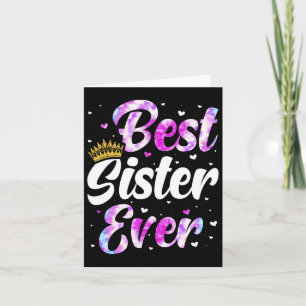 Sister Apparel Mütter Tag für die beste Schwester  Karte