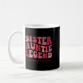 Sister Auntie Legend Groovy Funny Cool Aunties Clu Kaffeetasse (Links)