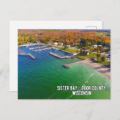 Sister Bay in Door Landkreis Wisconsin Postkarte (Vorne/Hinten)