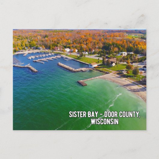 Sister Bay in Door Landkreis Wisconsin Postkarte (Vorderseite)