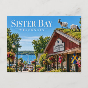 Sister Bay Wisconsin Postkarte