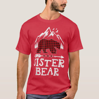 Sister Bear Christmas Pajama Red Kariert Buffalo F T-Shirt