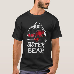 Sister Bear Red Buffalo Kariert Sister Bear Pajama T-Shirt