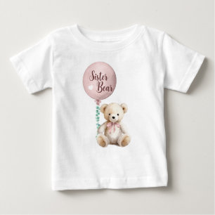 Sister Bear Teddy Baby Dusche T - Shirt