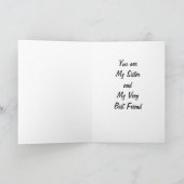 SISTER / BEST FREUND GEBURTSTAG VON CANDLELITE KARTE (Innenseite)