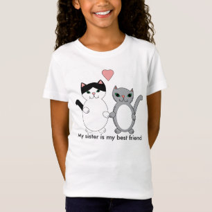 Sister Best Friend Cats T-Shirt