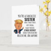 Sister Best Gift Karte (Gelbe Blume)