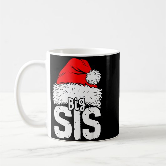 Sister Big Santa Christmas Family Matching Pyjamas Kaffeetasse (Links)