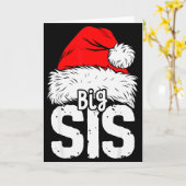 Sister Big Santa Christmas Family Matching Pyjamas Karte (Gelbe Blume)