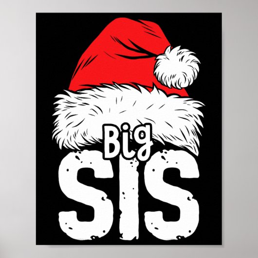 Sister Big Weihnachtsfamilie Matching Pajamas Poster (Vorne)