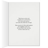 Sister Birthday Beautiful Pink Rose (Innen (Rechts))