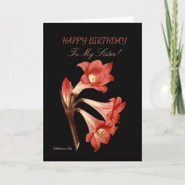 Sister Birthday Belladonna Lily Karte