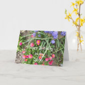 Sister Birthday Blume Bed Karte (Gelbe Blume)