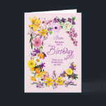 Sister Birthday Blume Frame Card Karte<br><div class="desc">Eine BlumenGeburtstagskarte,  die einer Schwester einen wunderbaren Geburtstag schenken möchte. Ein Rahmen von vielen Blume mit einer herzlichen Botschaft,  um einen wunderbaren Geburtstag zu erleben.</div>