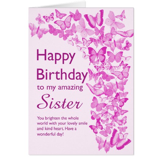 Sister Birthday Butterflies (Vorne)