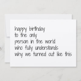 sister birthday card, funny birthday card sisters feiertagskarte