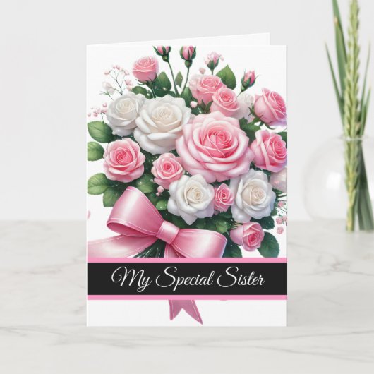 Sister Birthday Card Karte (Vorderseite)
