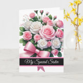 Sister Birthday Card Karte (Gelbe Blume)