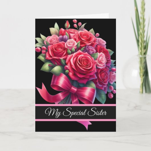 Sister Birthday Card Karte (Vorderseite)
