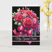 Sister Birthday Card Karte (Gelbe Blume)