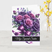 Sister Birthday Card Karte (Gelbe Blume)