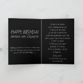Sister Birthday Card Karte (Innenseite)