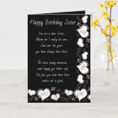 Sister Birthday Card Karte (Gelbe Blume)