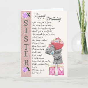 Sister Birthday Card Karte