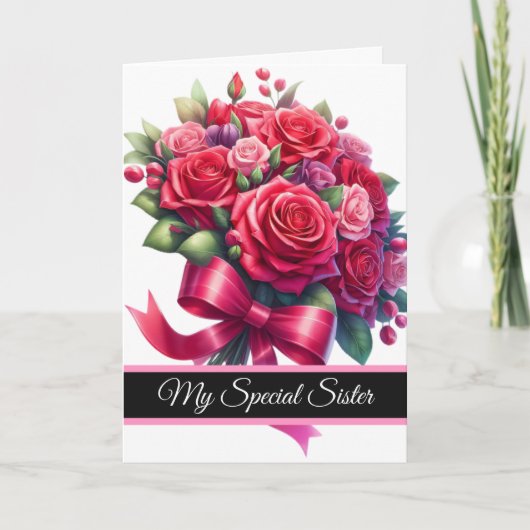 Sister Birthday Card Karte (Vorderseite)