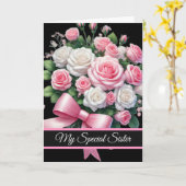 Sister Birthday Card Karte (Gelbe Blume)