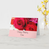 Sister Birthday Greeting Roses Karte (Gelbe Blume)