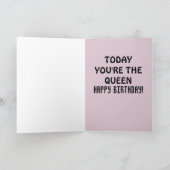 SISTER BIRTHDAY HÜBSCH LADY QUEEN CARDS DANKESKARTE (Innenseite)