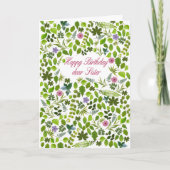 Sister Birthday Scattered Blätter Card Karte (Vorderseite)