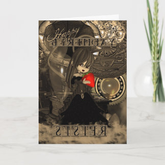 Sister Birthday Steampunk Moonies Süsse Pie Karte