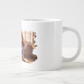 Sister Bond – Beautiful Sisters Illustration Art Jumbo-Tasse (Rechts)