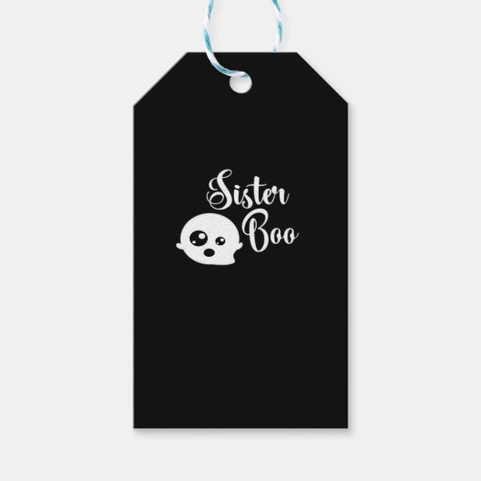 Sister Boo Halloween Geschenkanhänger (Vorderseite)