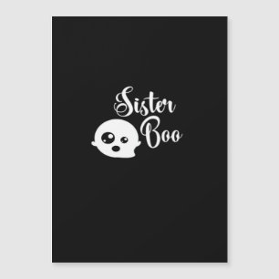 Sister Boo Halloween Magnetkarte