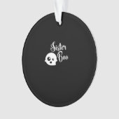 Sister Boo Halloween Ornament (Vorderseite)