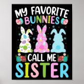 Sister Bunny My Liebite Bunnies nennen mich Schwes Poster (Vorne)