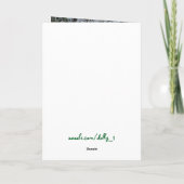 Sister Christmas-Candy Cane Feiertagskarte (Rückseite)